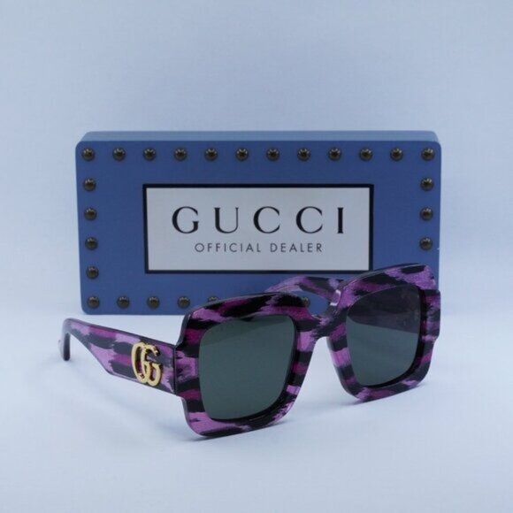 Gucci GG1547S 003 Square Sunglasses - Fuchsia/Grey - Picture 1 of 11